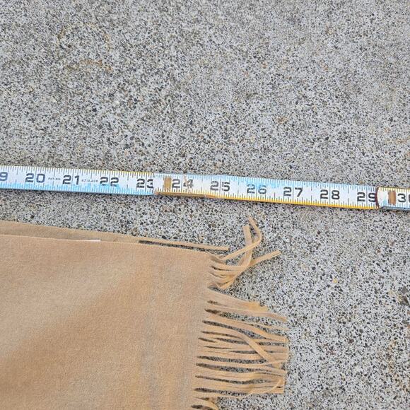 Vtg 70s 80s PENDLETON WOOLEN MILLS Plain Earthtone Medium Weight Wool Scarf - Picture 5 of 5